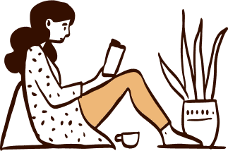 Reading woman